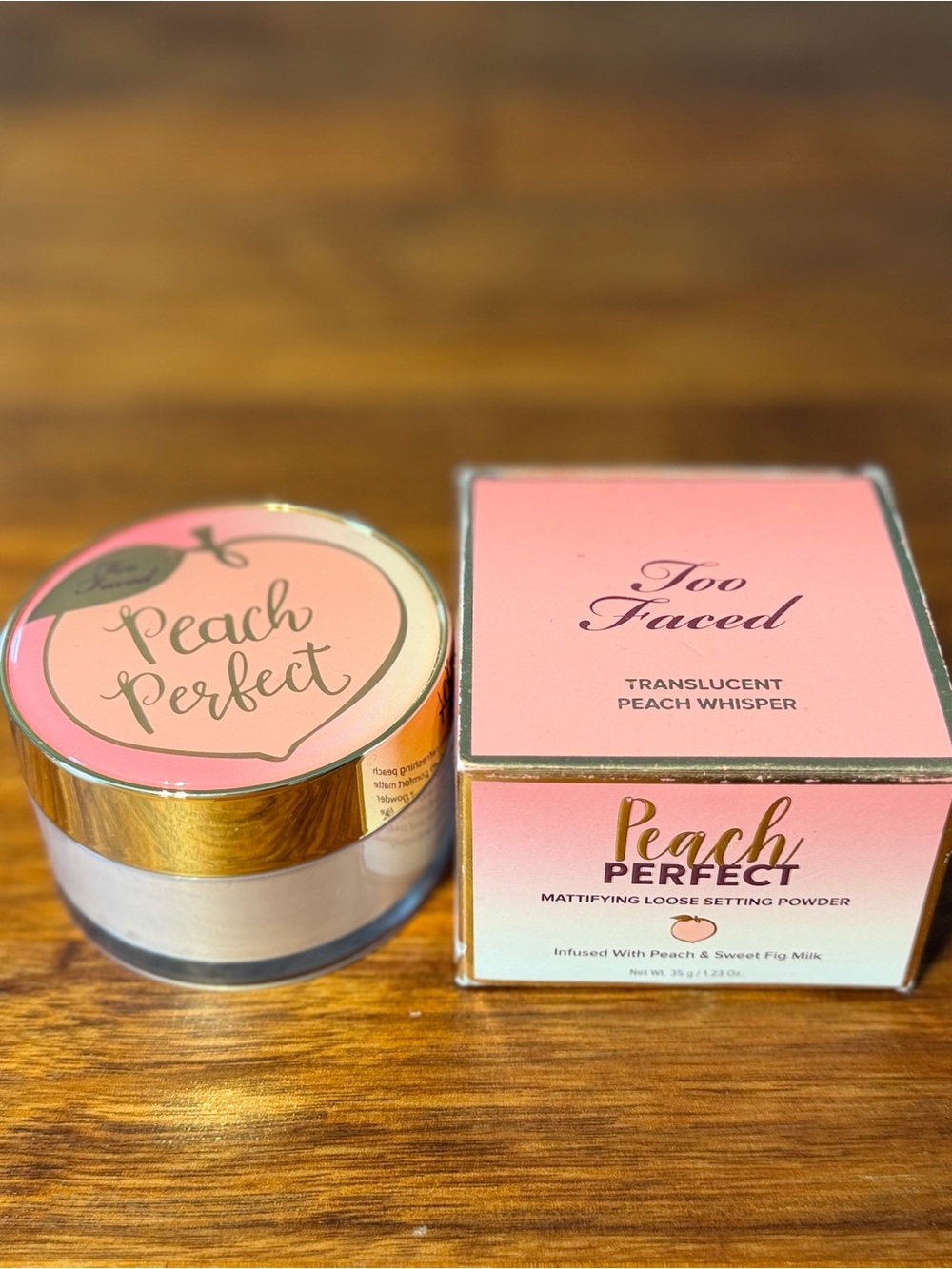 Too Faced Peach Perfect Translucent Setting Powder **BRAND NEW** (intact sealed)